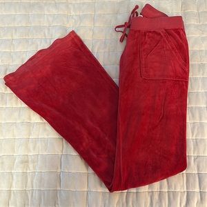 Juicy Couture velour flared pants
